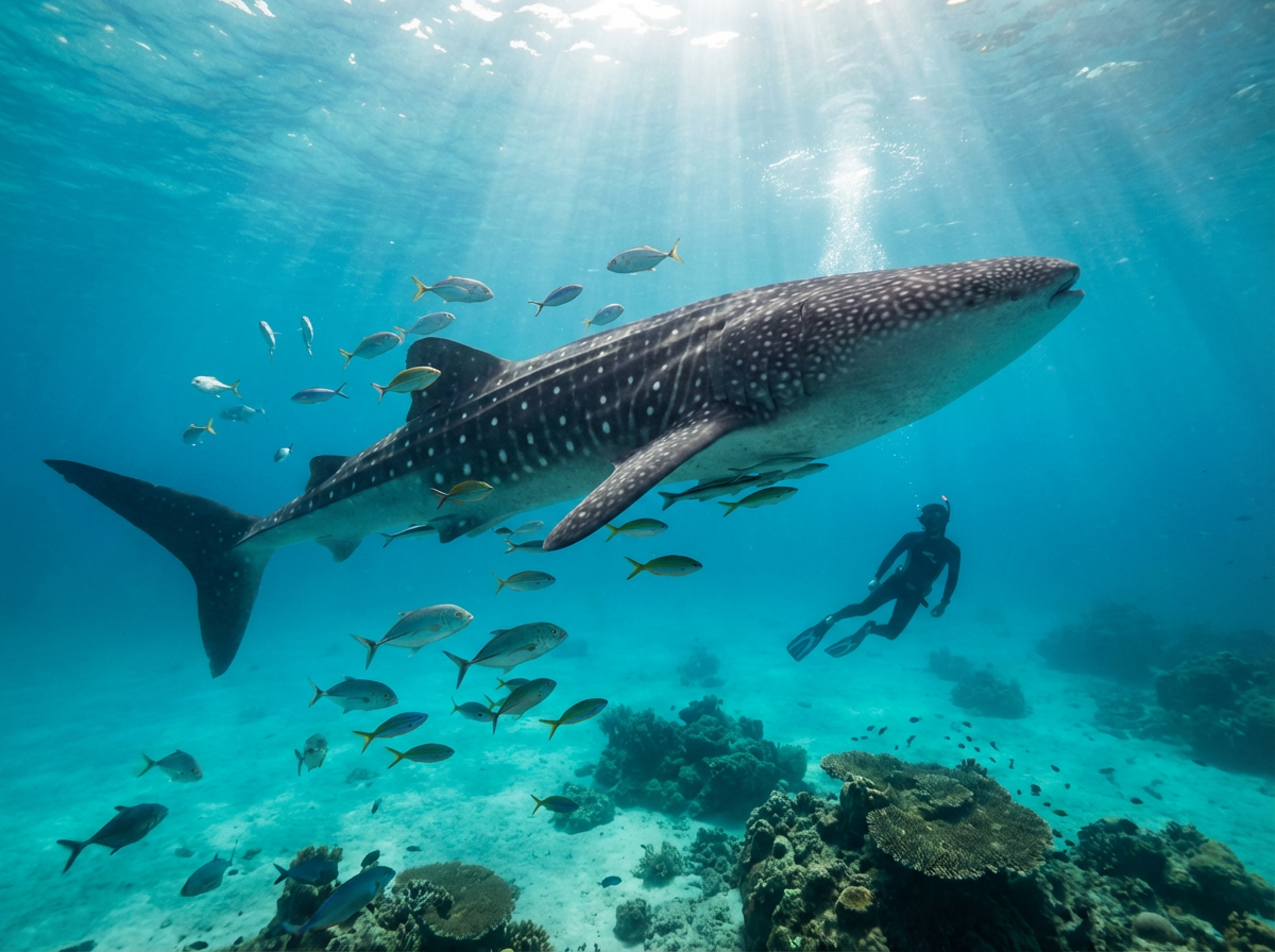 Whale Shark Swimming — Oslob